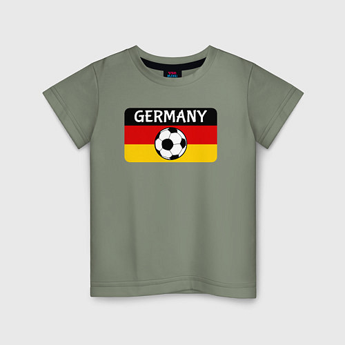 Детская футболка Football Germany / Авокадо – фото 1