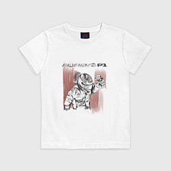 Футболка хлопковая детская Always P1 black, цвет: белый