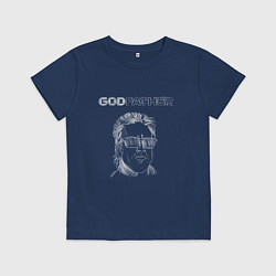 Футболка хлопковая детская Godfather white, цвет: тёмно-синий