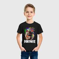 Футболка хлопковая детская Fortnite Ruckus, цвет: черный — фото 2