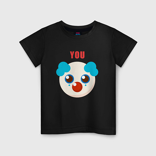 Детская футболка You clown / Черный – фото 1