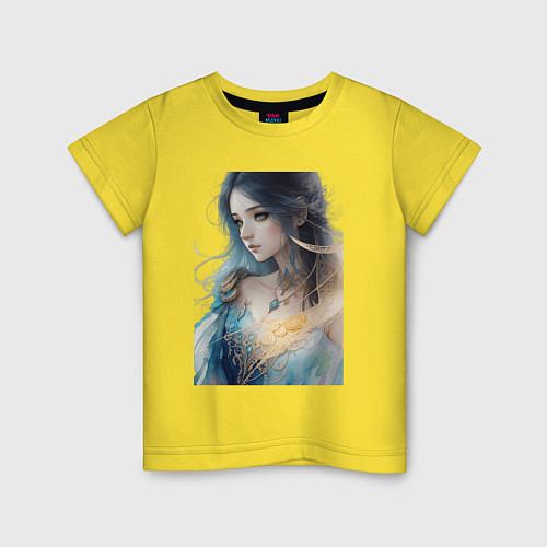 Детская футболка Мечты принцессы / Желтый – фото 1