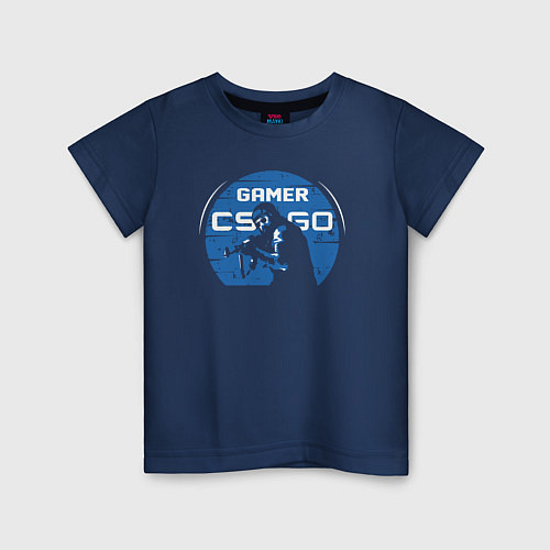Детская футболка Counter strike game / Тёмно-синий – фото 1