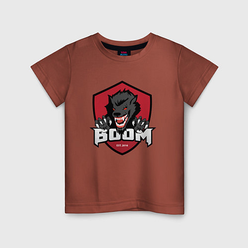 Детская футболка Boom esports old / Кирпичный – фото 1