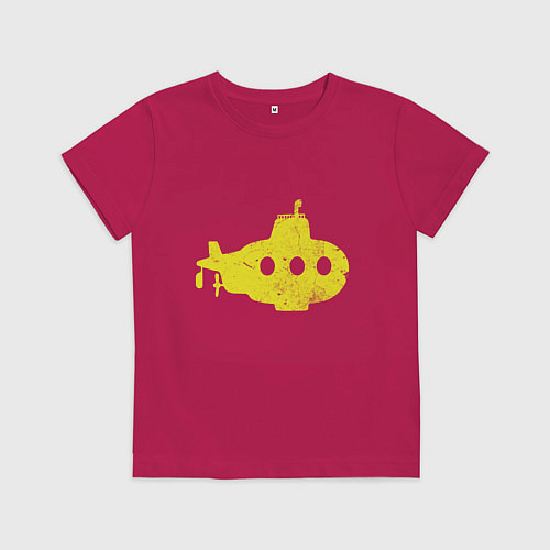 Детская футболка Желтая подводная лодка / Маджента – фото 1
