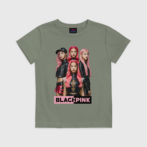Детская футболка Блэкпинк постер / Авокадо – фото 1