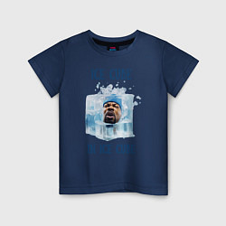 Футболка хлопковая детская Ice Cube in ice cube, цвет: тёмно-синий