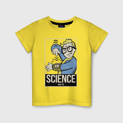 Детская футболка Vault science / Желтый – фото 1