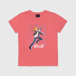 Футболка хлопковая детская Маг на полную ставку - Мо Фан, цвет: коралловый
