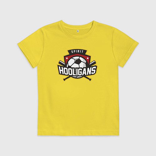 Детская футболка Spirit hooligans / Желтый – фото 1