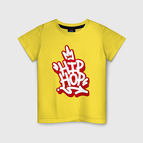 Детская футболка King of hip hop / Желтый – фото 1