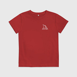 Футболка хлопковая детская Midjourney, цвет: красный
