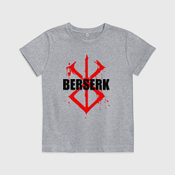 Футболка хлопковая детская Берсерк Кровавое клейно, цвет: меланж