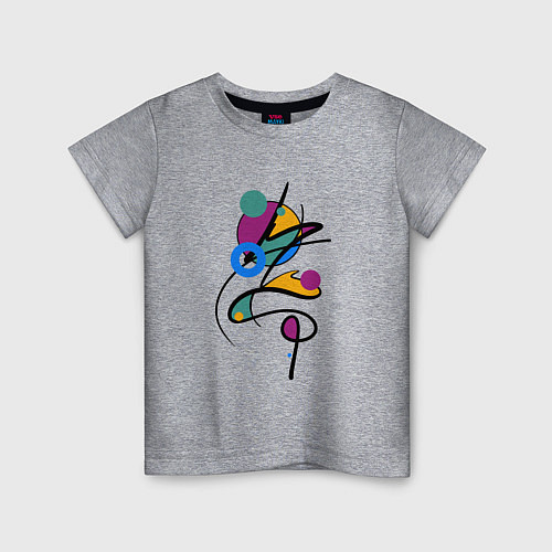 Детская футболка Яркая разноцветная абстракция / Меланж – фото 1