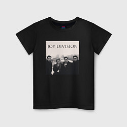 Футболка хлопковая детская Тру фанат Joy Division, цвет: черный