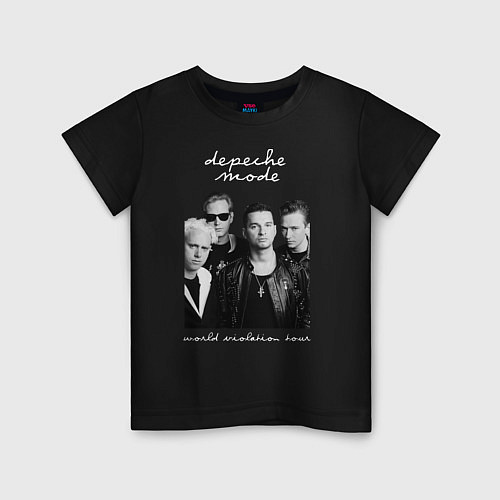 Детская футболка Depeche Mode World Violation Tour Band / Черный – фото 1