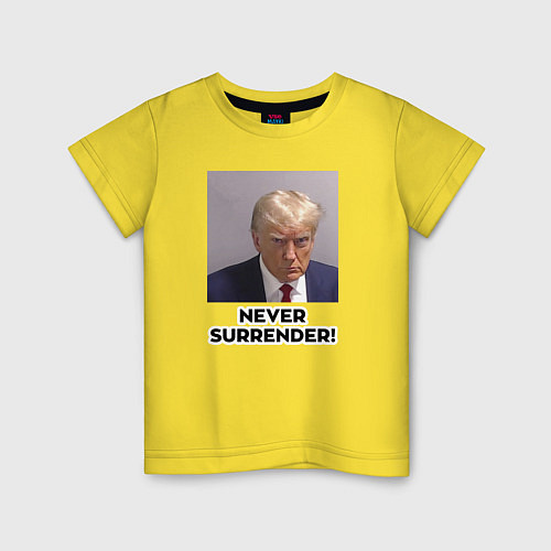 Детская футболка Трамп в тюрьме / Желтый – фото 1