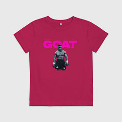Футболка хлопковая детская Майк Тайсон - Величайший всех времен, цвет: маджента