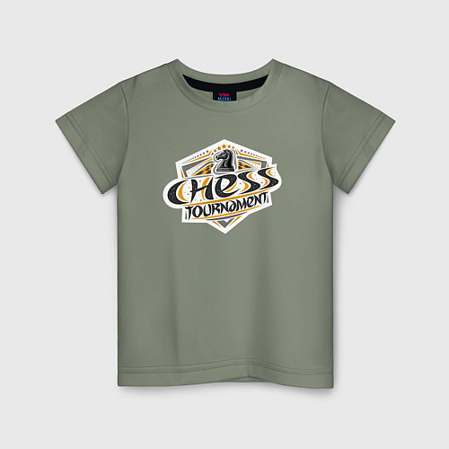 Детская футболка Турнир по шахматам / Авокадо – фото 1