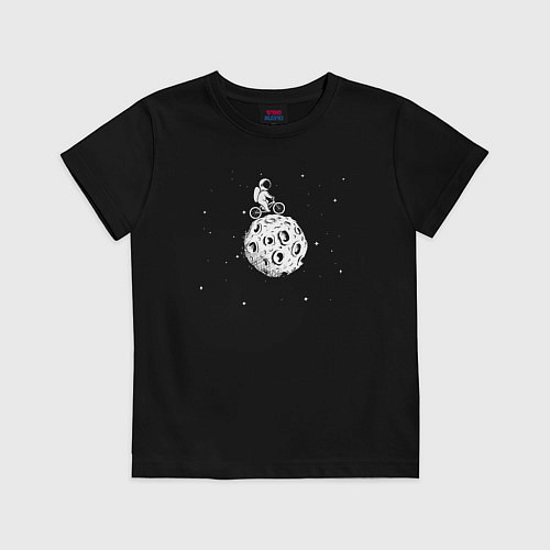 Детская футболка Bike space / Черный – фото 1