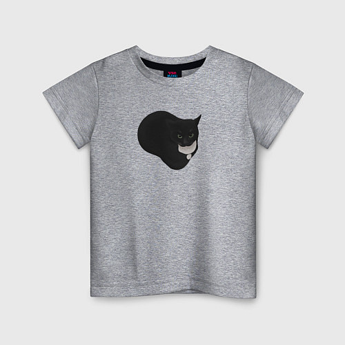 Детская футболка Maxwell cat / Меланж – фото 1