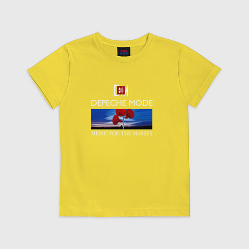 Детская футболка Depeche Mode - Music for the Masses logo / Желтый – фото 1
