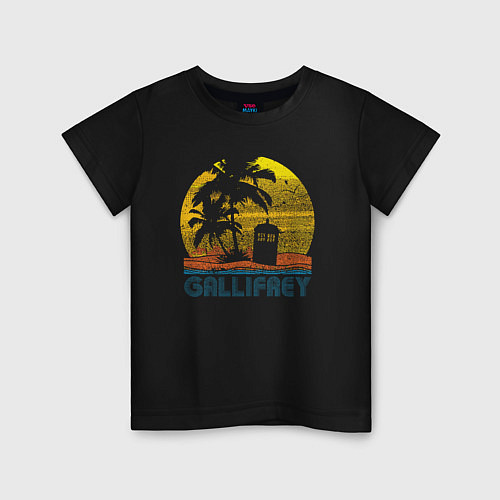 Детская футболка Gallifrey / Черный – фото 1