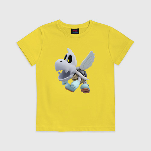 Детская футболка Купа-скелет / Желтый – фото 1