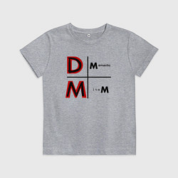 Футболка хлопковая детская Depeche Mode - Memento Mori Logo, цвет: меланж