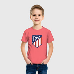 Футболка хлопковая детская Atletico Madrid FC, цвет: коралловый — фото 2