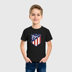 Футболка хлопковая детская Atletico Madrid FC, цвет: черный — фото 2