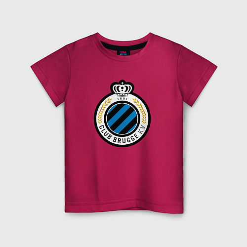 Детская футболка Brugge fc sport / Маджента – фото 1