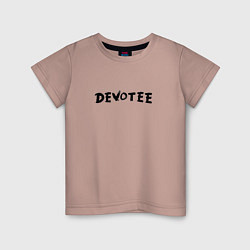 Футболка хлопковая детская Depeche Mode - Devotee, цвет: пыльно-розовый