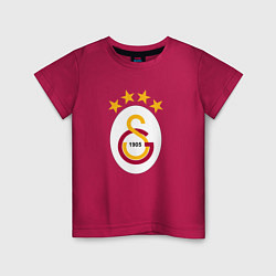 Футболка хлопковая детская Galatasaray fc sport, цвет: маджента