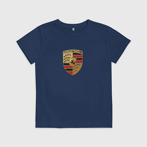 Детская футболка Porsche sport auto / Тёмно-синий – фото 1