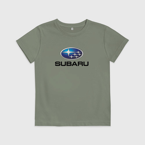 Детская футболка Subaru sport auto / Авокадо – фото 1