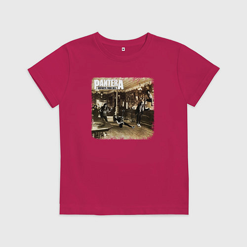 Детская футболка Pantera cowboys from hell / Маджента – фото 1