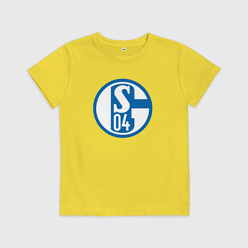 Детская футболка Schalke 04 fc club / Желтый – фото 1
