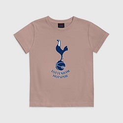 Футболка хлопковая детская Tottenham Hotspur fc sport, цвет: пыльно-розовый