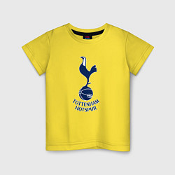 Футболка хлопковая детская Tottenham Hotspur fc sport, цвет: желтый
