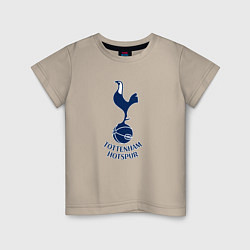 Футболка хлопковая детская Tottenham Hotspur fc sport, цвет: миндальный