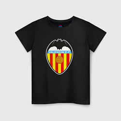 Футболка хлопковая детская Valencia fc sport, цвет: черный