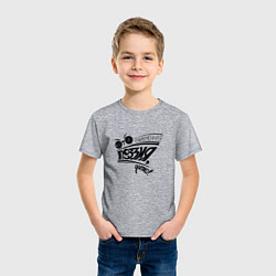 Футболка хлопковая детская Это современная поэзия, детка, цвет: меланж — фото 2