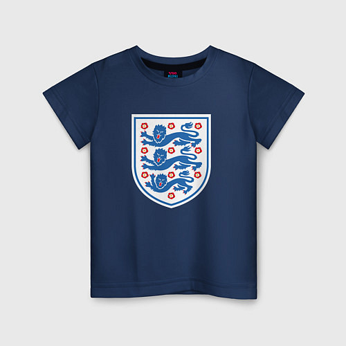 Детская футболка Англия фк / Тёмно-синий – фото 1