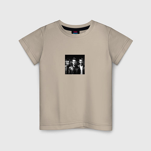Детская футболка Muse - музыкальная группа / Миндальный – фото 1