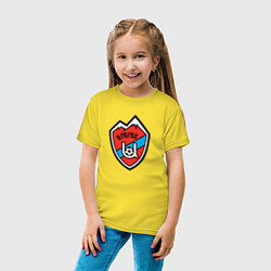 Футболка хлопковая детская Армения клуб, цвет: желтый — фото 2