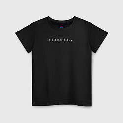 Футболка хлопковая детская Success, цвет: черный