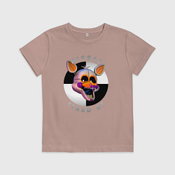 Футболка хлопковая детская Мангл подождите, пожалуйста, цвет: пыльно-розовый