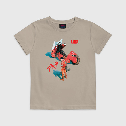 Детская футболка Akira киберпанк аниме и манга / Миндальный – фото 1
