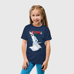 Футболка хлопковая детская Уликиора из аниме блич, цвет: тёмно-синий — фото 2